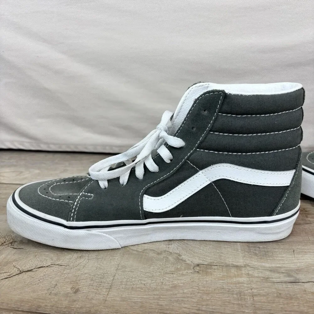 Vans Sk8 Hi Forest Green Suede HT Sneakers Skateboard Mens Sz 8 Athletic Preppy